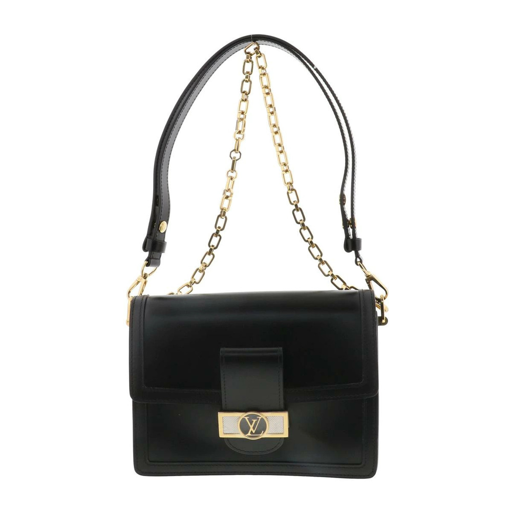 LOUIS VUITTON Dauphine Bag Shoulder Messenger Black